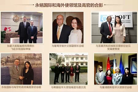 合影 永銘國際被評為2014年度“華南地區(qū)優(yōu)秀移民留學顧問機構”
